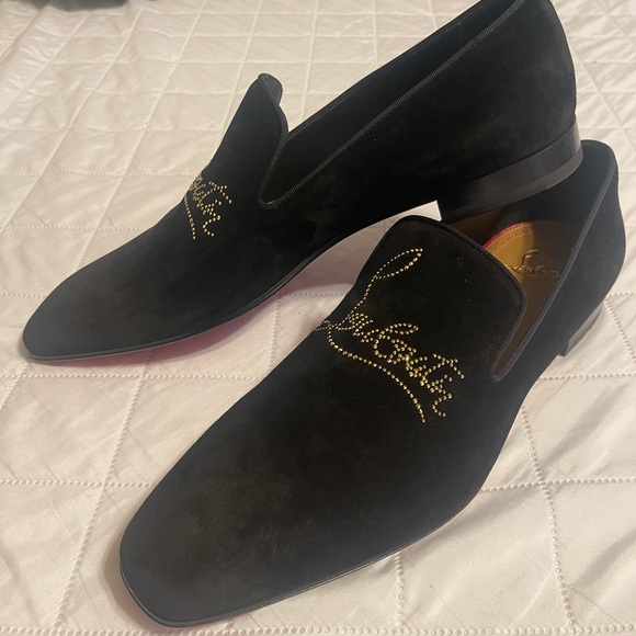 COPY - Christian Louboutin Black Leather Loafers main image 6